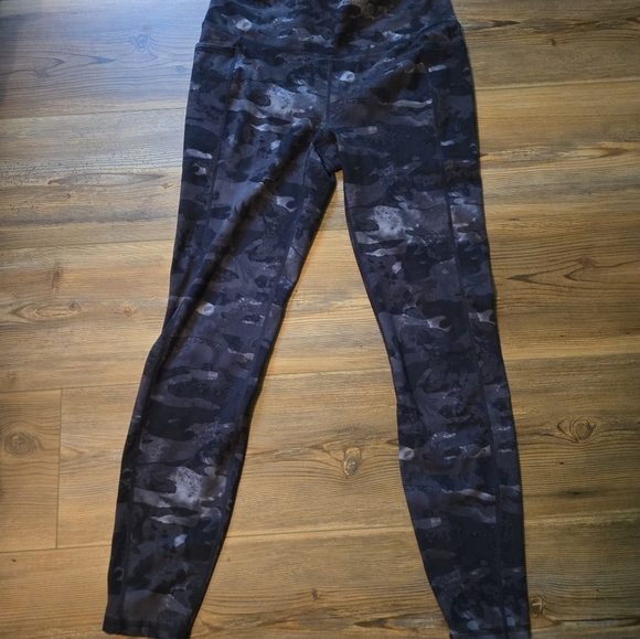 RBX Black Camouflage Leggings - Picture 1 of 4